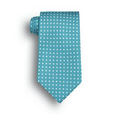 Teal Newport Polka Dot Wet Dyed Polyester Tie